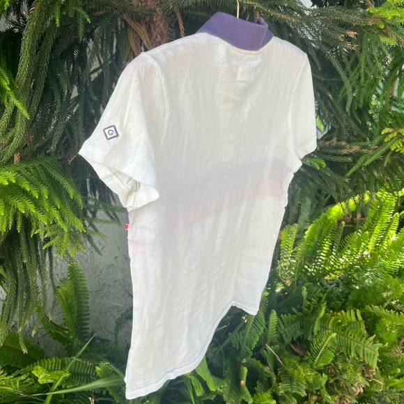 GANT Ruggers Women’s Polo Shirt with Purple and Red Stripes - Picture 3 of 12